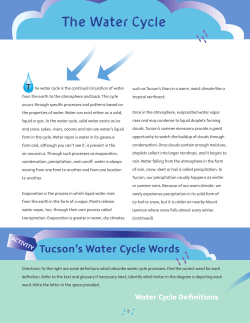 The Water Cycle - Tucson Stormwater