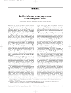 Residential water heater temperature: 49 or 60 degrees
