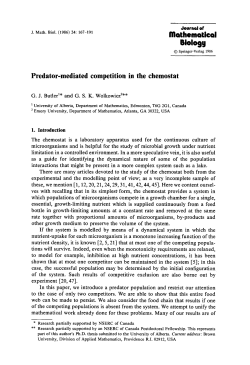Predator-mediated competition in the chemostat