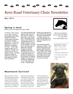 Kern Road newsletter 2015 - Kern Road Veterinary Clinic