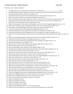 1st Semester Study Guide &ndash; English 10 Advanced Lackey 2015 The
