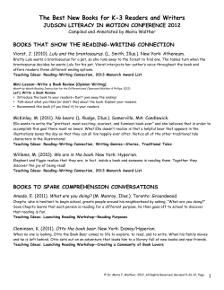The Best New Books for K