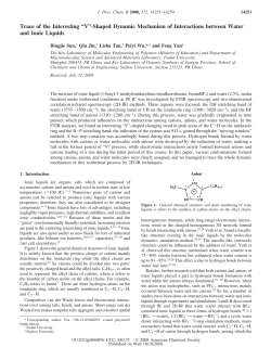 “V”-Shaped Dynamic Mechanism of Interactions between Water and