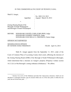 IN THE COMMONWEALTH COURT OF PENNSYLVANIA Mark R