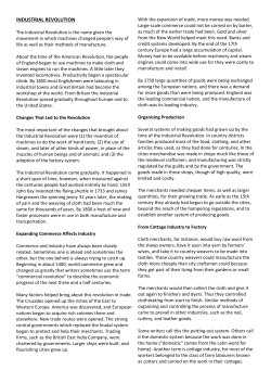 industrial revolution - Glen Innes High School