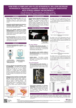 how does a compliant air&minus;filled intravesical balloon decrease