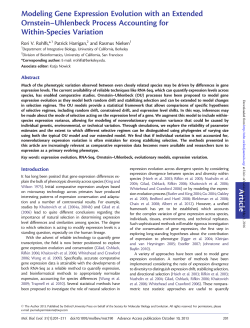 Modeling gene expression evolution with an extended