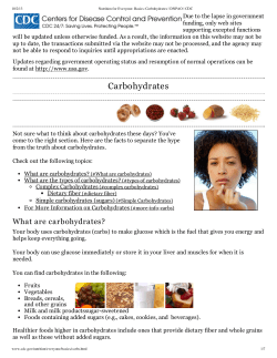 Carbohydrates