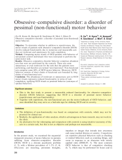 Obsessive&ndash;compulsive disorder