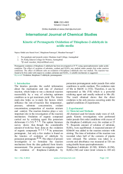 Kinetic of Permagnetic Oxidation of Thiophene-2