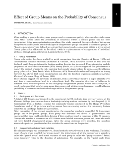 Effect of Group Means on the Probability of