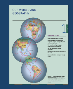 OUR WORLD AND GEOGRAPHY