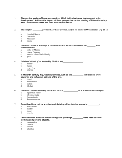 1. Discuss the system of linear perspective. Which
