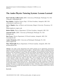 The Andes Physics Tutoring System: Lessons