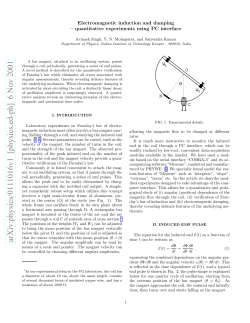 Electromagnetic induction and damping