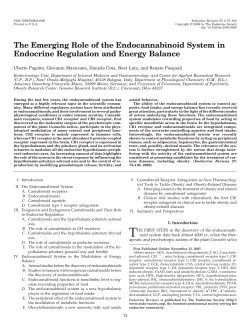 Emerging Role of the Endocannabinoid System in Endocrine