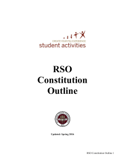 RSO Constitution Outline - Florida State University