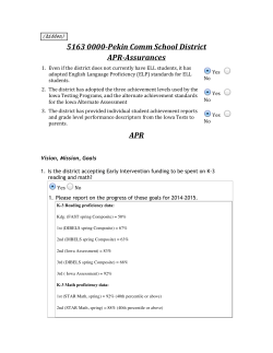 Annual Progress Report 2015