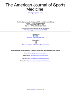The American Journal of Sports Medicine - Hydra-Gym