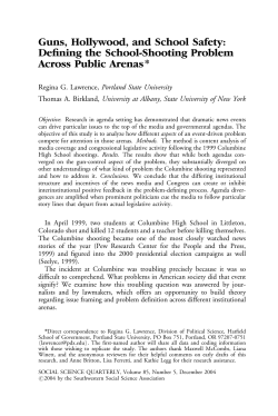 Guns, Hollywood, and School Safety: Defining the School