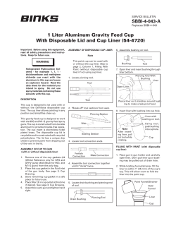 SBBI-4-043-A 1 Liter Aluminum Gravity Feed Cup With
