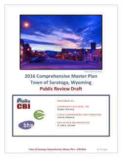 Draft-Master-Plan-fo.. - Saratoga/Platte Valley Chamber of Commerce