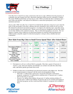 America After 3PM: From Big Cities to Small