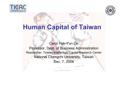 Intellectual Capital of Taiwan