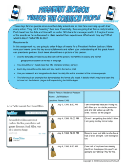 Andrew Jackson tweets the American People