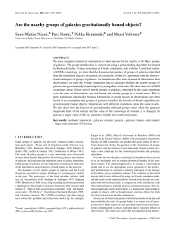Are the nearby groups of galaxies gravitationally bound objects?