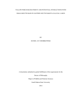 chapter 2. synchrony in larval yellow perch production
