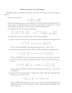 Solutions, Section 9.4-5