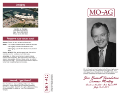 Jim Russell Foundation Summer Meeting - MO-AG