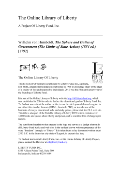Online Library of Liberty: The Sphere and Duties of Government