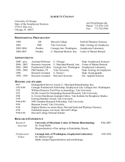 CV - Biogeochemistry and microbial systems