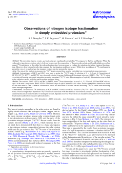 Observations of nitrogen isotope fractionation in deeply embedded