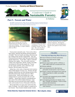 Sustainable Forestry - Purdue Extension