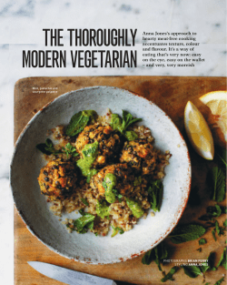 the thoroughly modern vegetarian