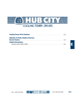 cooling tower drives