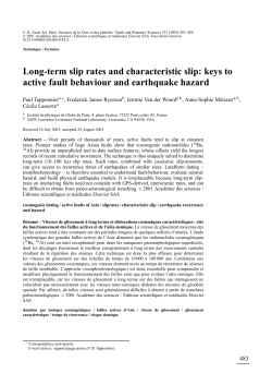 Long-term slip rates and characteristic slip: keys to active fault