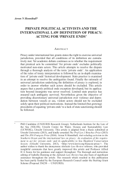 private ends - Utrecht University Repository