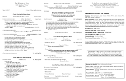 Fifth Sunday of Easter Chris