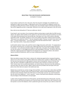 beating the recession depression