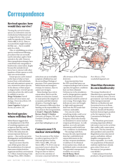 Conservation: Mauritius threatens its own biodiversity