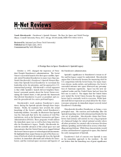 A Prestige Race in Space: Eisenhower`s Sputnik Legacy - H-Net