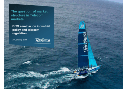 The question of market structure in telecom markets