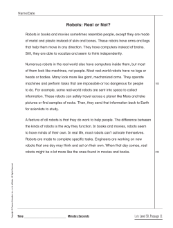 Robots: Real or Not?