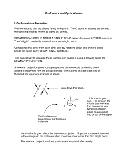 Conformers Cyclic Alkanes Draft 2