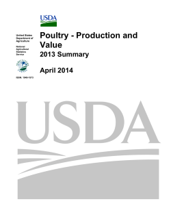 Poultry - Production and Value 2013 Summary 04/29/2014