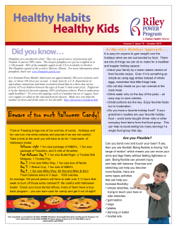 Beware of too much Halloween Candy